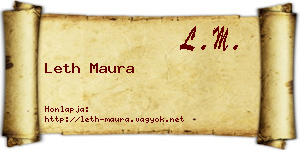 Leth Maura névjegykártya